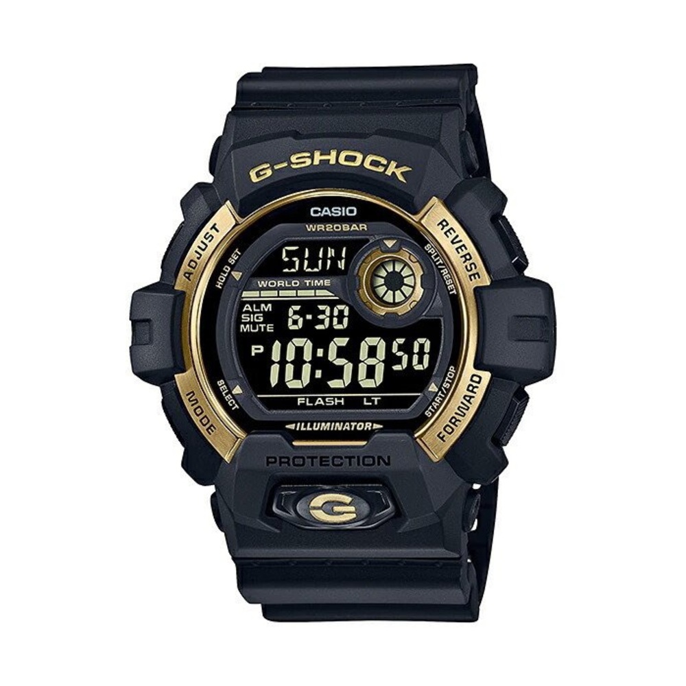 NIB Authentic G-SHOCK Digital Black-Gold Resin Strap Sport Watch Great Gift 🎁